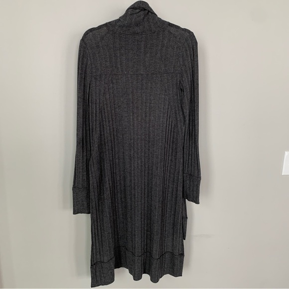 We the Free Gray Ribbed Turtleneck Long Sleeve Dress Size M - Picture 8 of 11